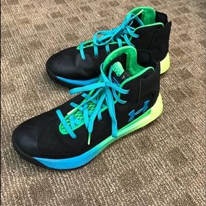 Under Armour SC 3Zero Black/ Lime Basketball Shoes